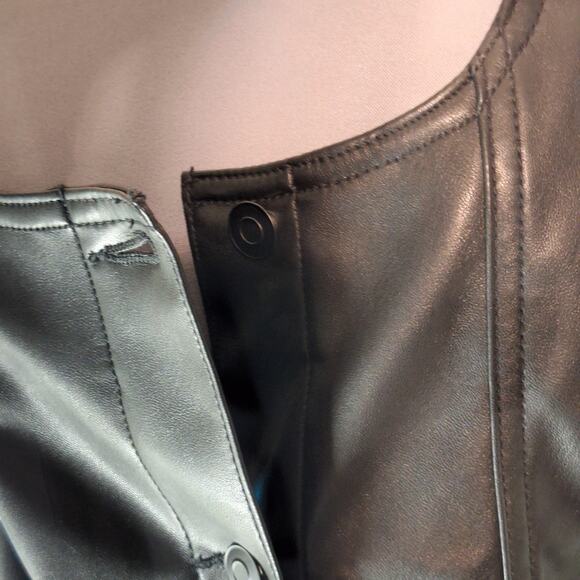 Celebrity Pink Sleeveless Button Up Size L Black Goth Dress - Picture 9 of 11